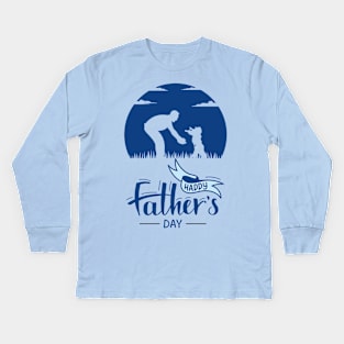 Happy Father'day Kids Long Sleeve T-Shirt